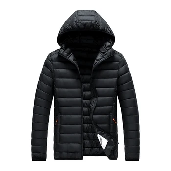 8XL Men New Autumn Winter Warm Waterproof Parkas Jacket Coat Mens Hooded Casual Outwear Detachable Hat Outfits Parkas Coat Male 2