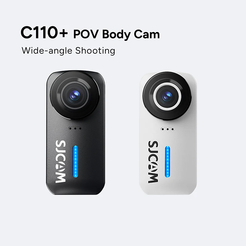 SJCAM C110Plus Thumb Camera,Mini 4K Pocket Action Cam,Built-in Speaker & Mic for Vlogging