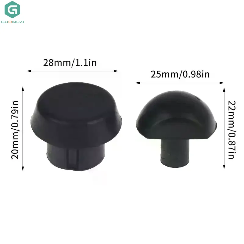 10Pc Black Billiard Cue Rubber  Sealing Hole Plug Rubber Billiard Cue Bottom Cover Pool Cue Bottom Bumper Standard Compatibility