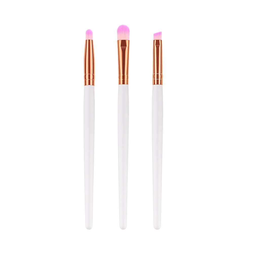 Set di pennelli da 3 pezzi Pennelli per trucco ad alte prestazioni per donna Design ergonomico Setole morbide Kit di miscelazione uniforme