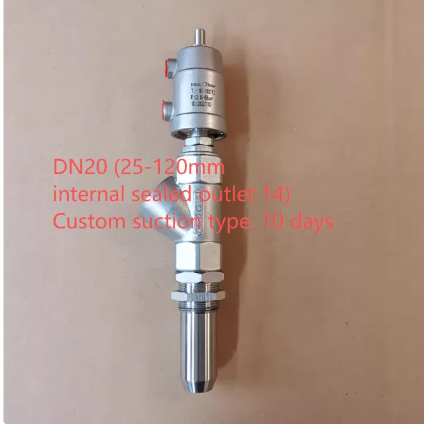 Filling Machine Stainless Steel 316Anti-Drip Angle Seat Valve 6-Point Back-Suction Internal Seal Windshield Washer Filling Valve