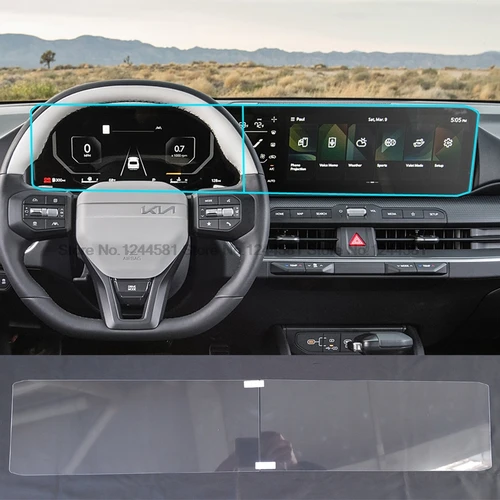 Imagen 1 del producto Protector de pantalla de vidrio templado para Kia K3 K4 K5 2024 2025 12,3 pulgadas radio de infotación GPS película protectora Multimedia