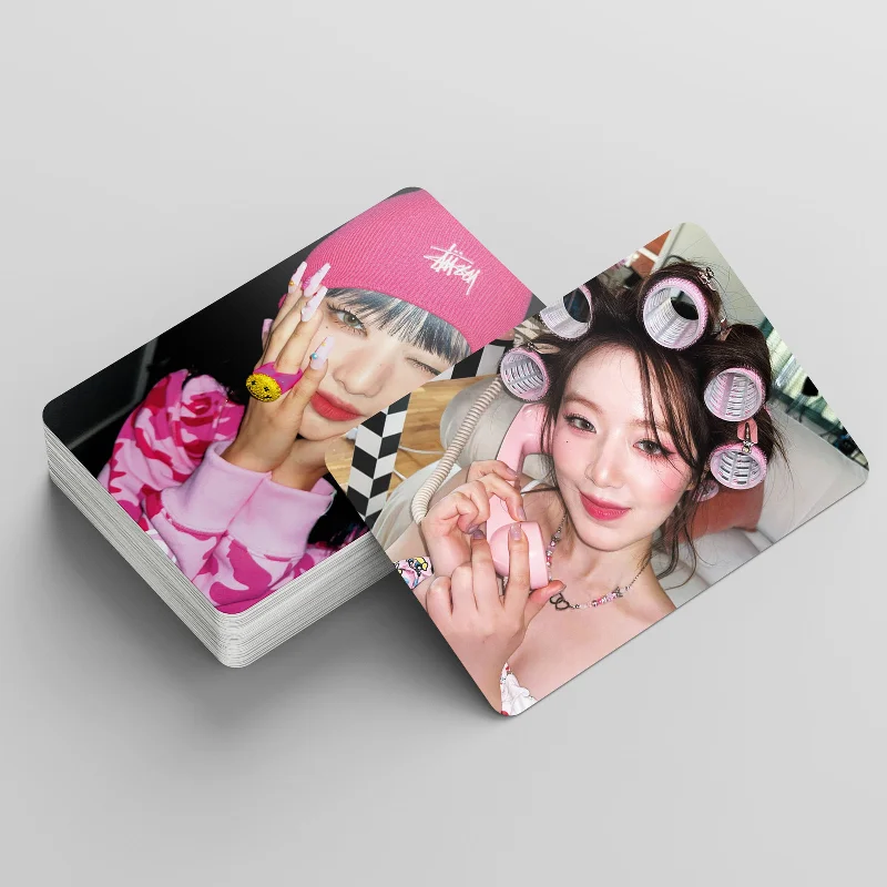 Imagem -06 - Kpop g I-dle Novo Cartão de Álbum Sinto-me Cartão Pequeno Gidle ye Shuhua Mini hd Impresso Cartão Fotográfico Cartão Lomo Fãs Presente 55 Pcs por Conjunto