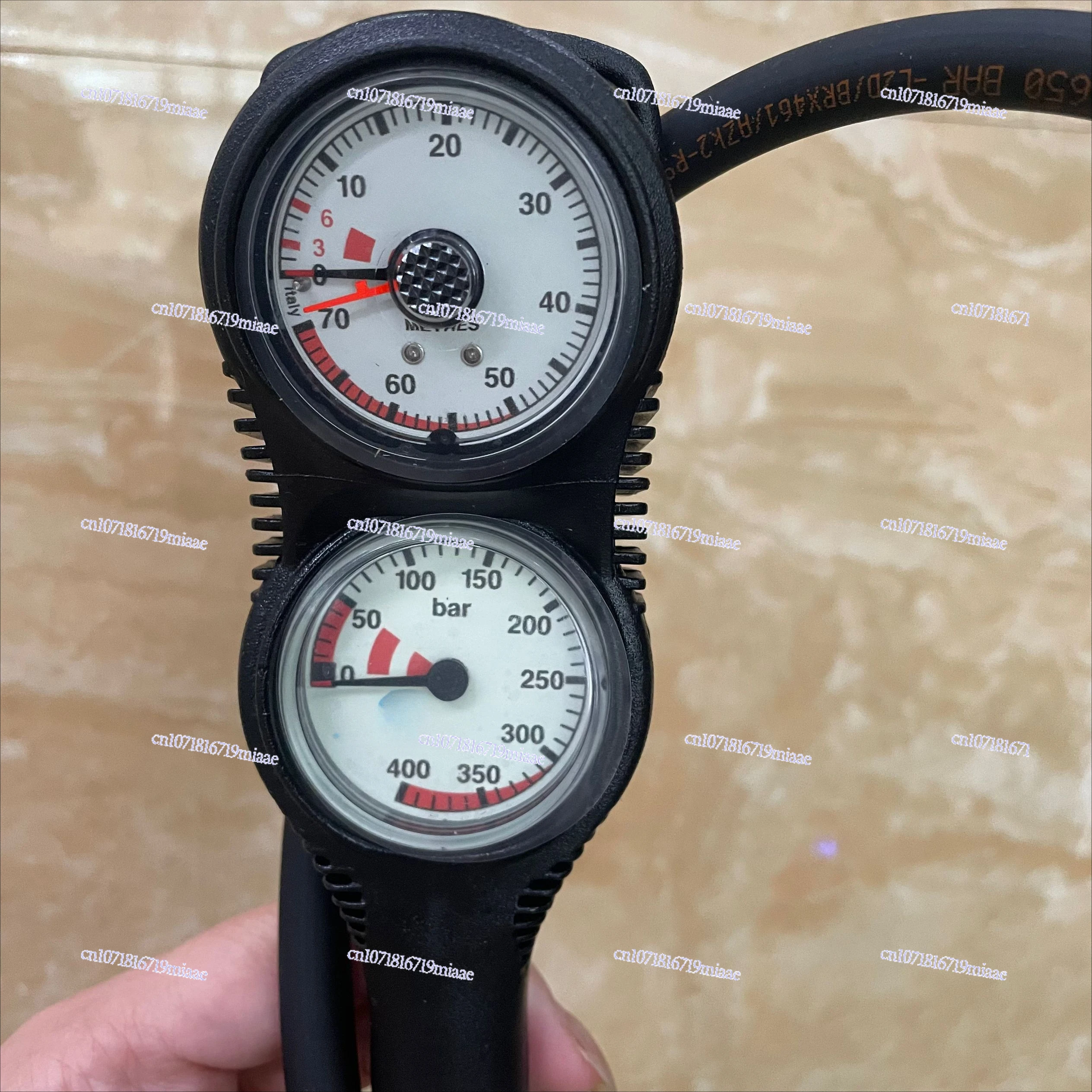 Diving double meter triple meter depth compass direction gas cylinder, diving pressure gauge