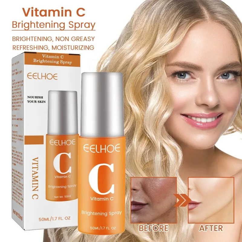 

Увлажняющий спрей с витамином С, увлажняет кожу, уменьшает прыщи и пятна, сужает кожу, оживляет ежедневный спрей для увлажнения