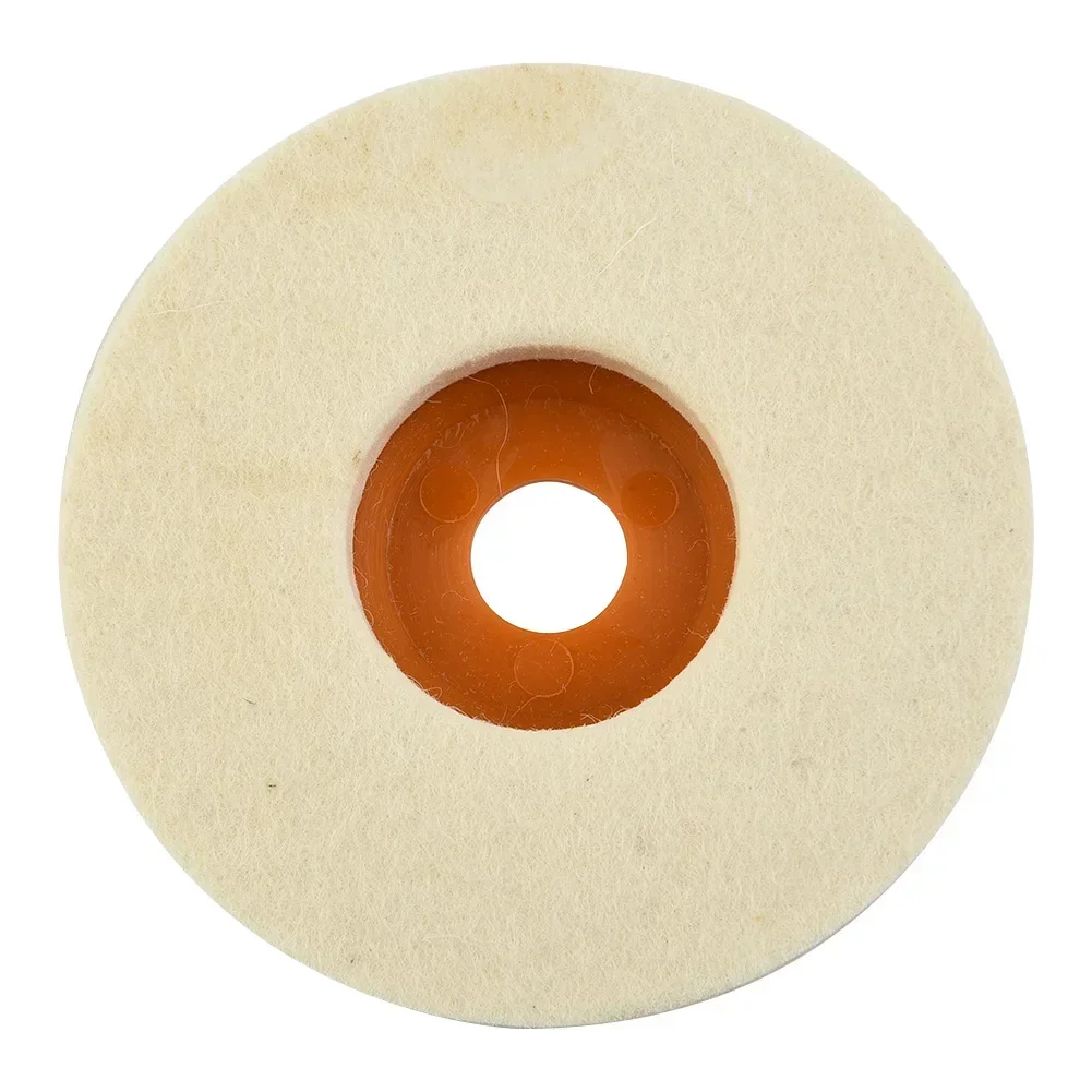 1Pc Polishing Wheel Buffing Angle Wheel Polishing Disc Grinding Wheel Wool 4In Spare Tools For Polishing Grinding