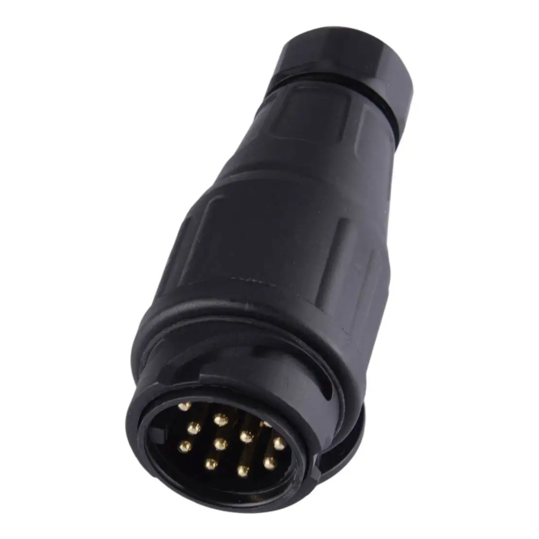 EU European 12V Electric Towing Plug Adapter Wiring Connector Black Fit For Car Trailer Truck Caravan Boat Yacht