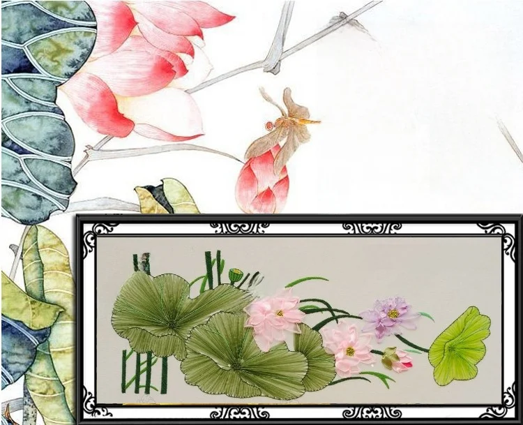 

3D-панно из шелковой ленты для самостоятельной вышивки, декор для гостиной и спальни, европейский стиль, пейзаж, белый цвет