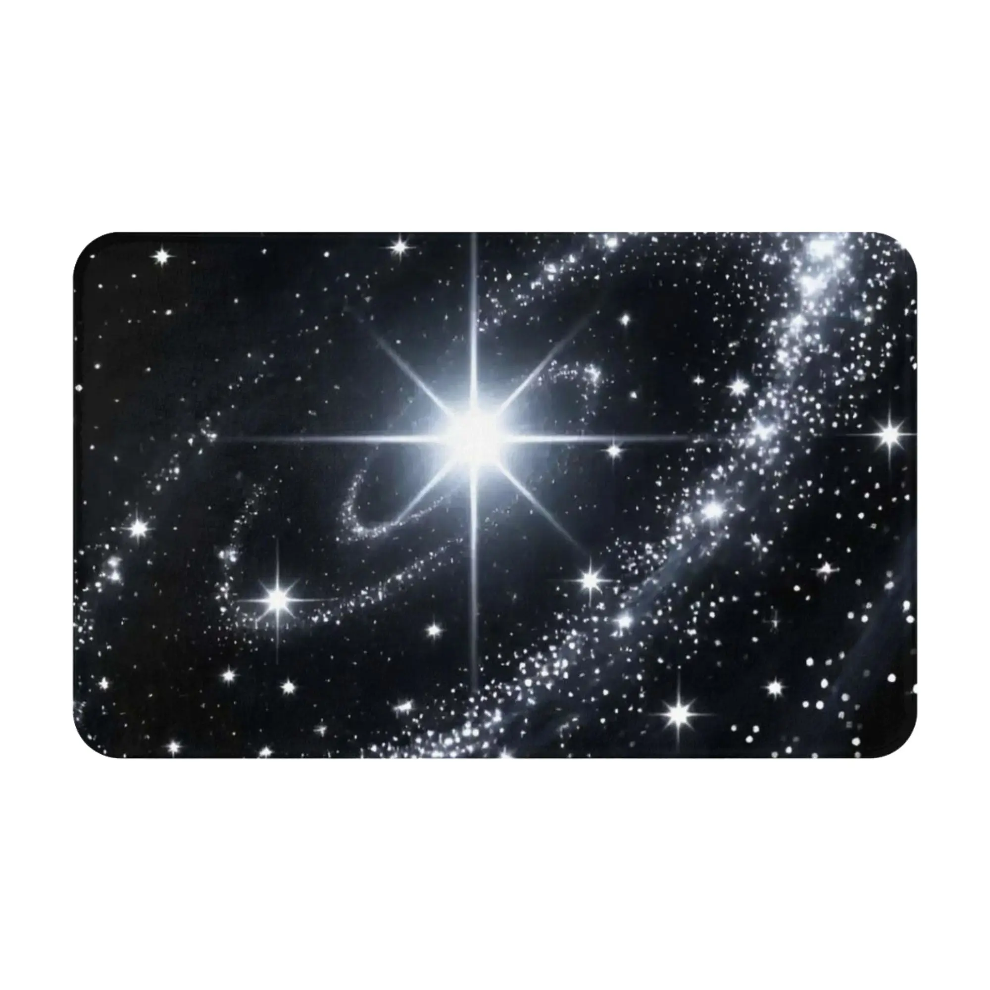 Spiral Galaxy Nebula Starry Space Art Doormat Bedroom Living Room Mat  Balcony Home Decoration