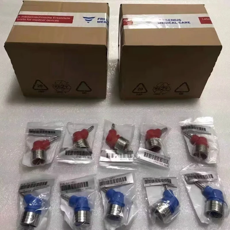 

Red and blue bypass quick connector hemodialysis machine accessories