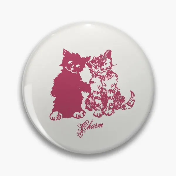 Charm Clairo Kat Beste Vrienden Tekening Zachte Knop Pin Cartoon Metalen Revers Pin Broche Kraag Grappige Vrouwen Leuke Kleding Sieraden