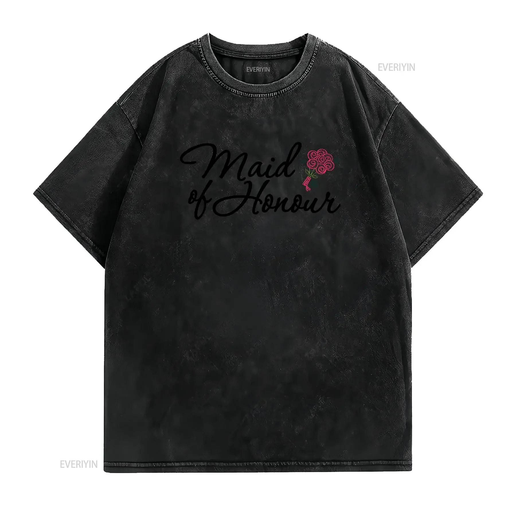 Maid of Honor Obviously Bridesmaid shirt Bridal Party for Proposal her vintage Washed Breathable Versatile Unisex Casual