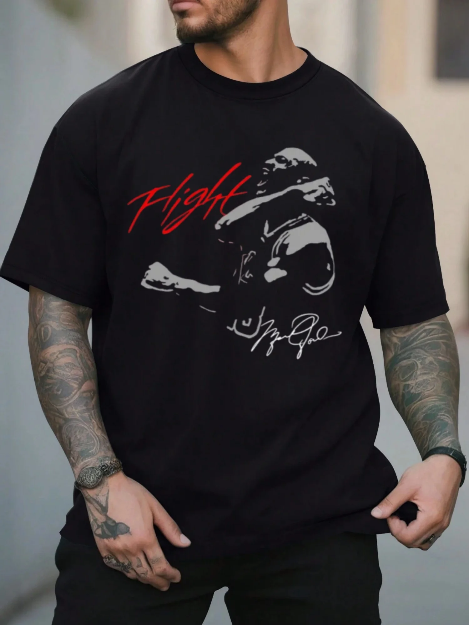 

Men'S Basketball Star Print Cotton T-Shirt - Casual Crew Neck, Regular Fit, Comfortable & Durable, All-Season Wear