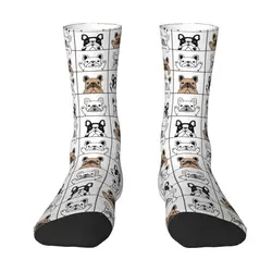 Kawaii Cute French Bulldog Puppy Socks Women Men Warm 3D Printed Pet Dog Basketball Sports Socks