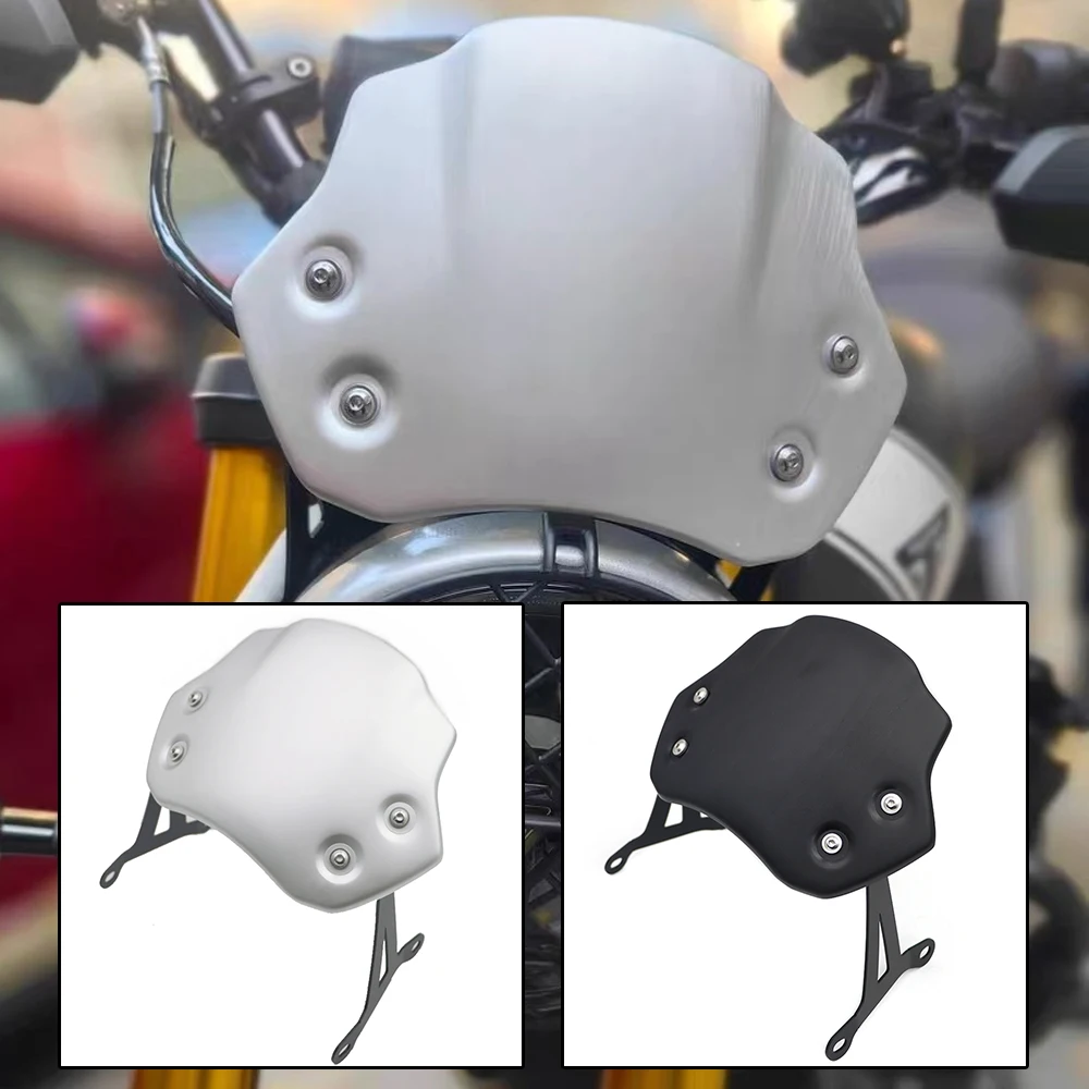 Für Triumph Speed 400 Speed 400 2024 2025 Motorrad Zubehör Windabweiser Aluminium Windschutzscheibe Windschutz Viser Visier