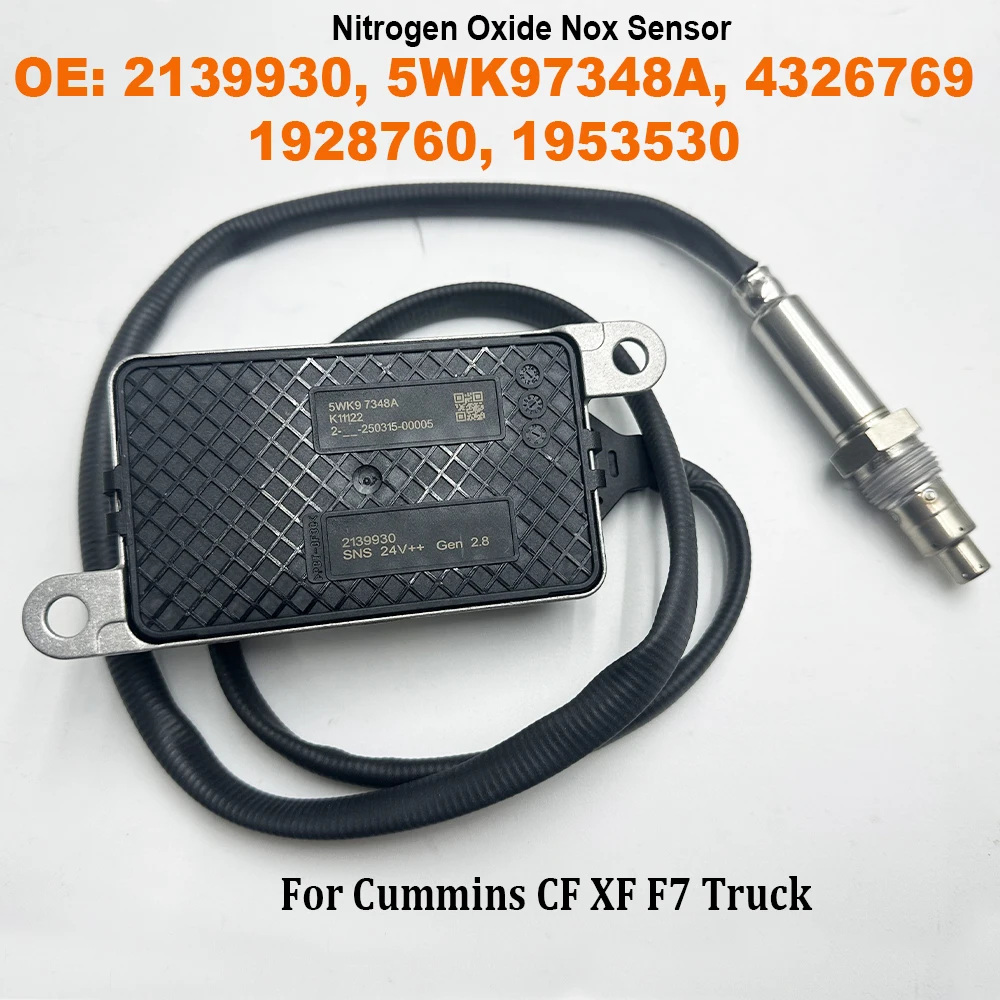 

NEW 4326769 5WK97348A 2139930 1928760 1953530 Nitrogen Oxygen Sensor Nox Sensor High Quality For Cummins CF XF F7 Truck