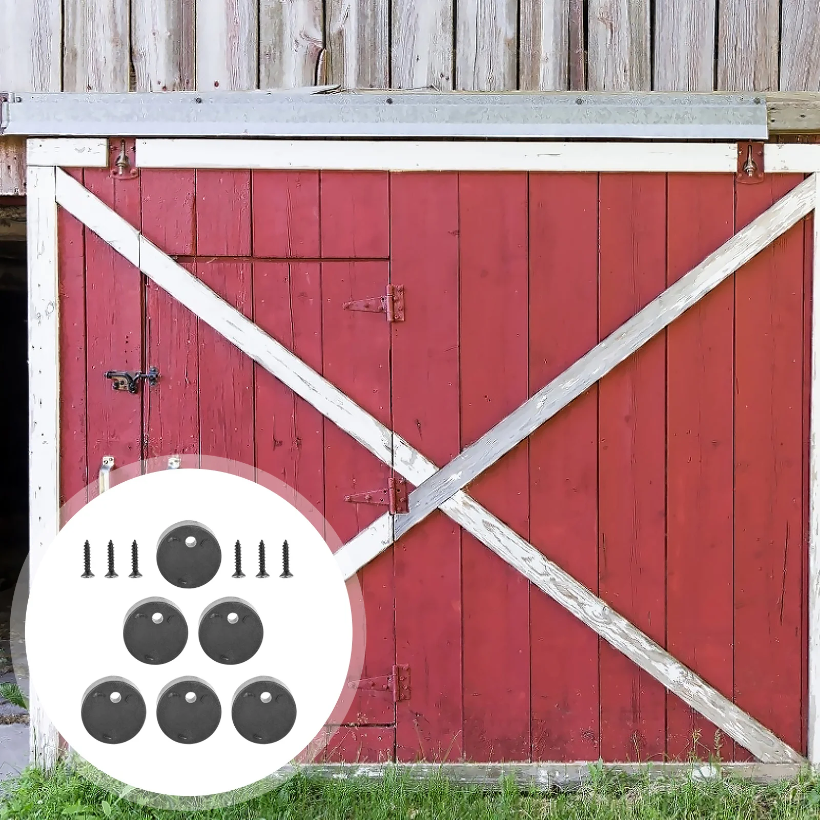 

5 Sets Anti derailment Blocks for Barn Door Sliding Track Tools Durable Practical Polyoxymethylene Prevents Sliding Out Hardware