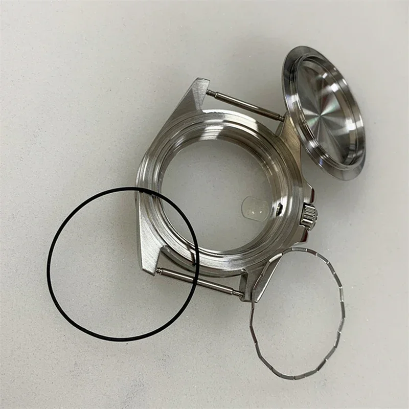 for NH35 NH36 39mm Solid/Clear Bottom Watch Case Sapphire Glass Stainless Steel Cover for Nh34 Movement