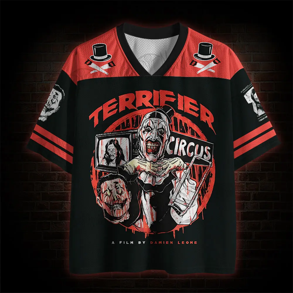 2026 New Nordic Mythical Theme Sports Fashion Short Sleeve V-neck Street View Clothing Mythical Fan Gifts T-shirt   Halloween