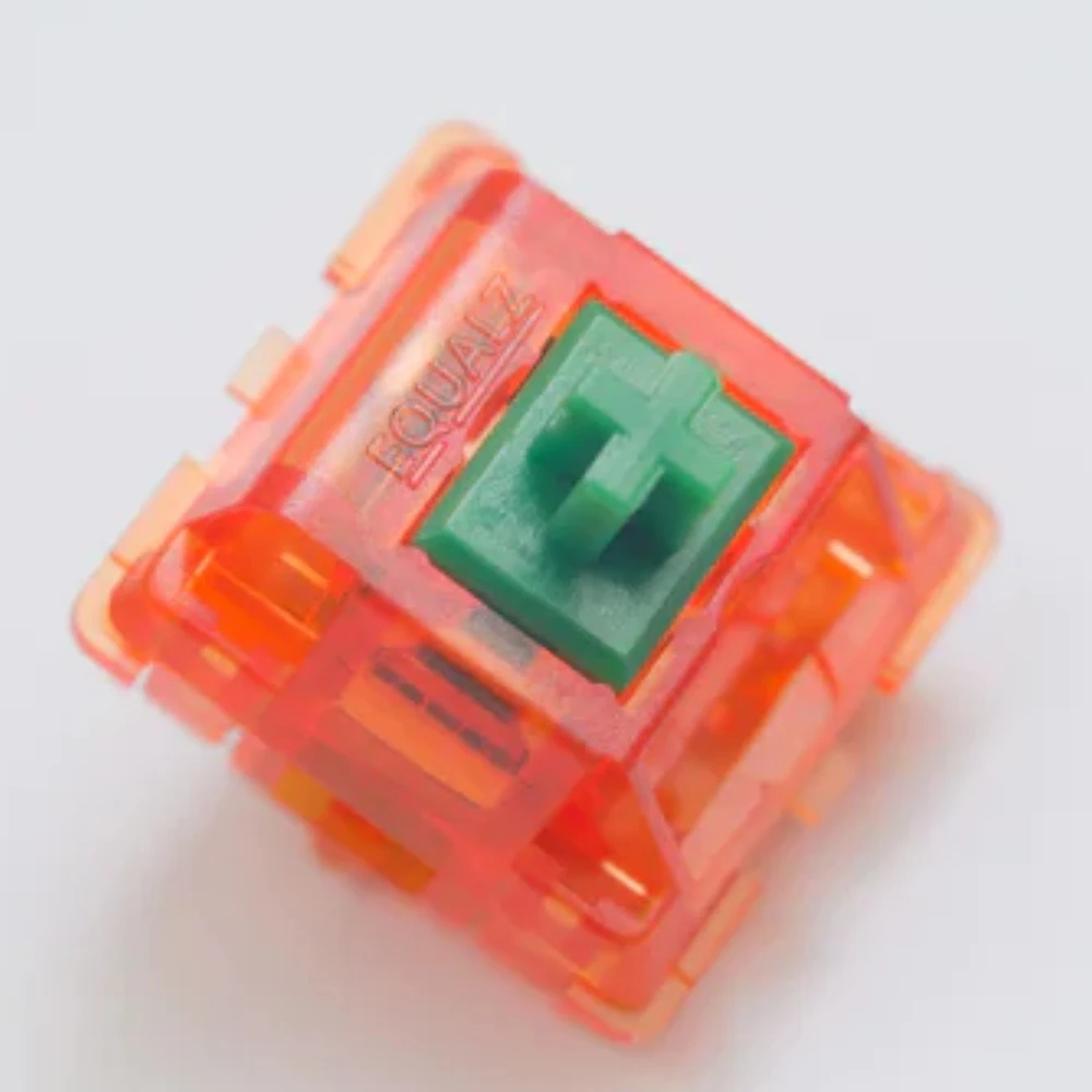 

EQUALZ Tangerine Switches V2 for Mechanical Keyboard 62g 67g Linear 5 Pins Precise Lubed Translucent Axis Customize DIY Gamer