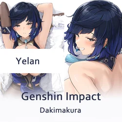 Game Anime Genshin Impact Yelan Ye Lan Otaku Cushion Pillow Cover Cosplay Dakimakura Hugging Body Pillow Case