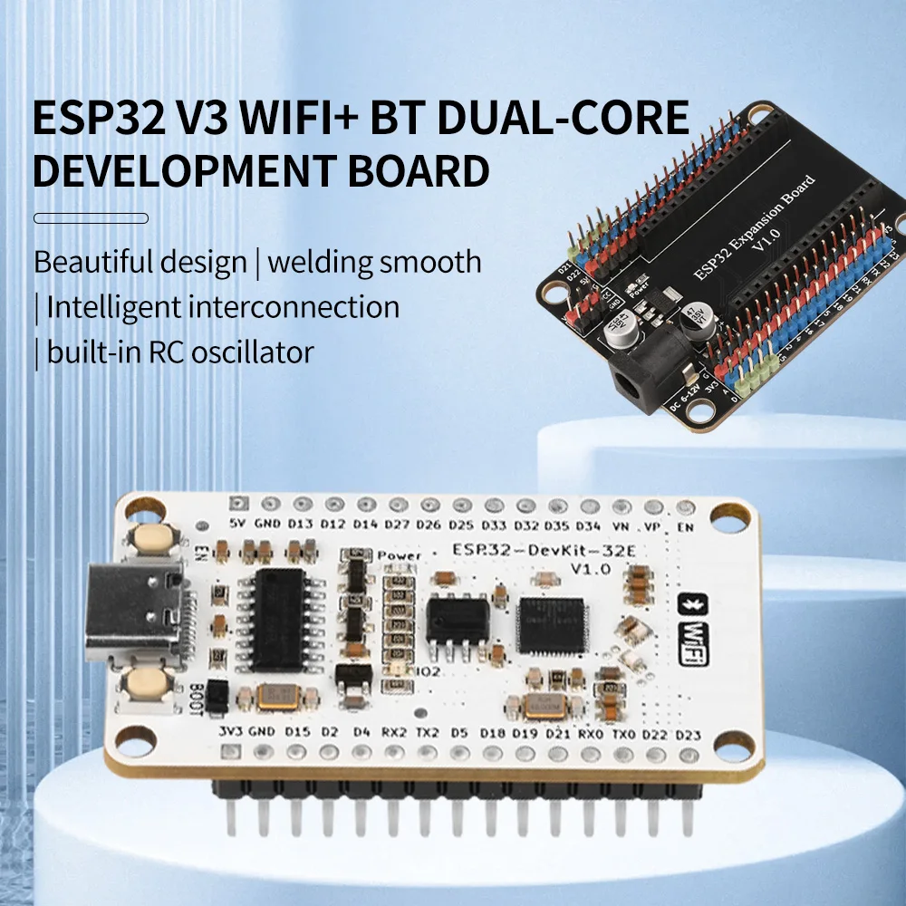 Type-C ESP32-DevKit-32E Core Board Wifi Bluetooth-compatible Dual Core Development Board Module With Built-In Esp32 V3 Chip