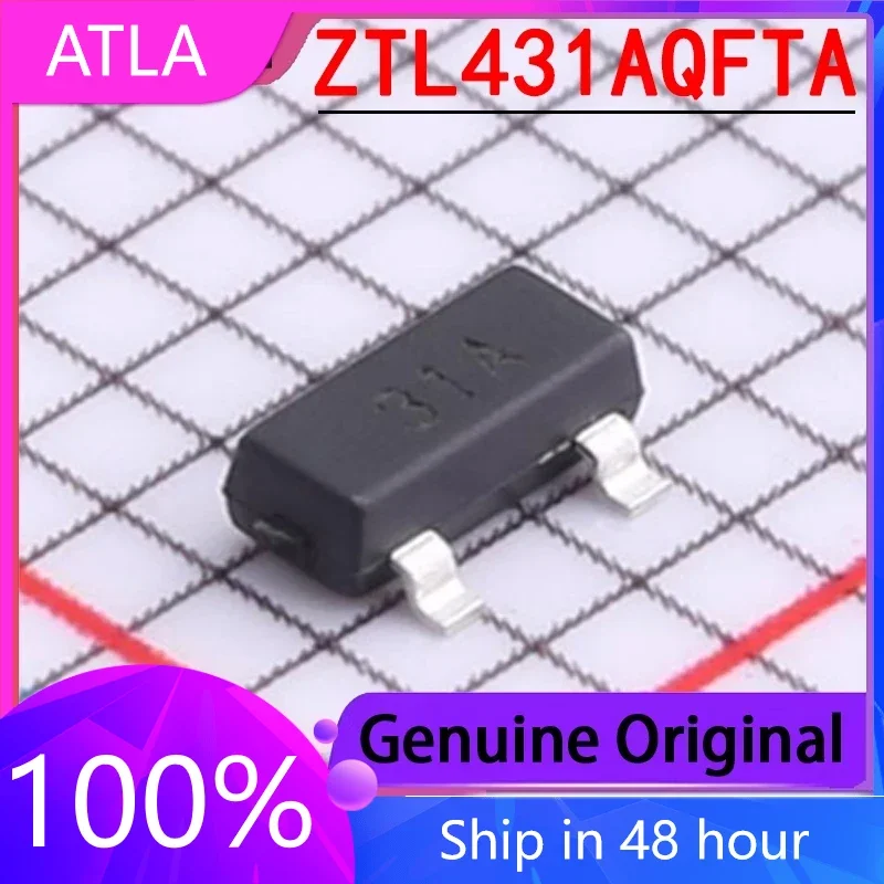 5PCS ZTL431AQFTA ZTL431 SOT-23 Voltage Reference Chip Brand New Original Stock BOM Matching Order