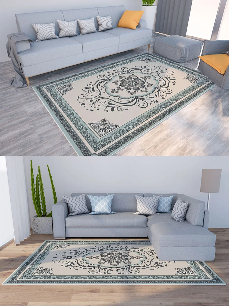 

Reese Eco Friendly Custom Size Vintage Floral Area Rug Non Slip Noise Reduction Easy Clean Durable Home Decor For Living Bedroom