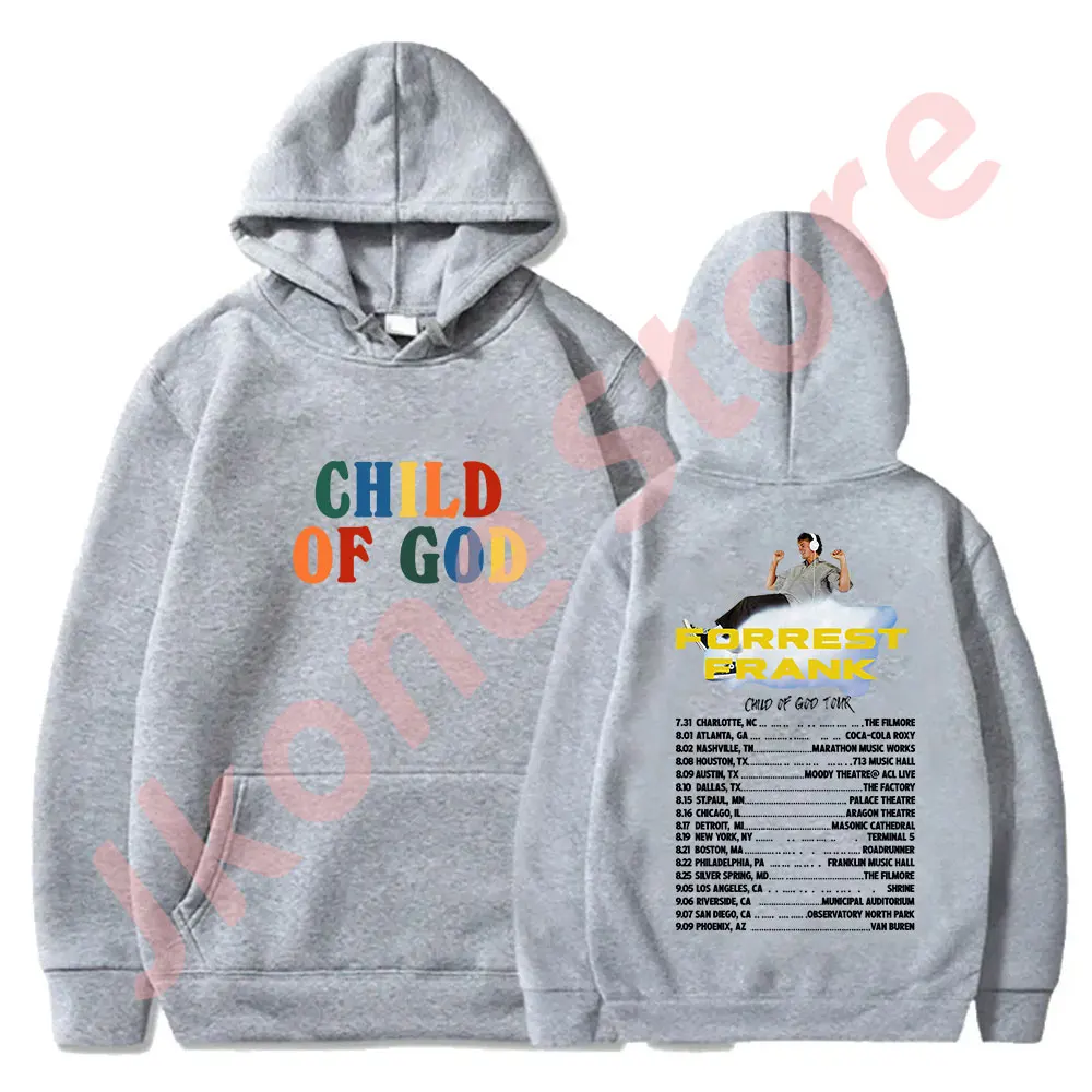 

Forrest Frank 2024 Child of God Tour Merch Hoodies New Logo Pullovers Women Men Fashion Casual Sweatshirts