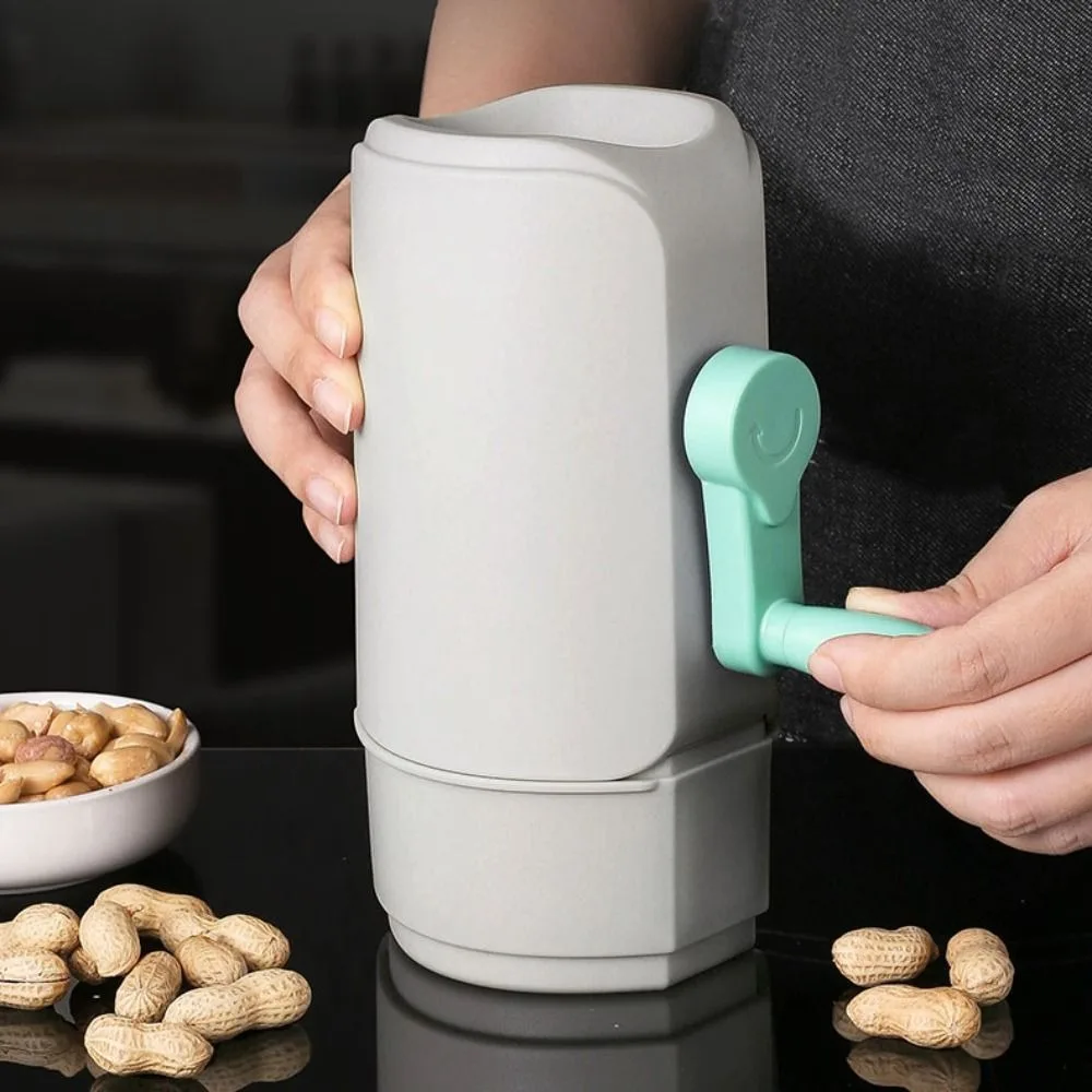 Efficient Automatic Peanut Sheller White Gadget Peanut Peeler Hand Crank Peanut Shelling Machine Kitchen