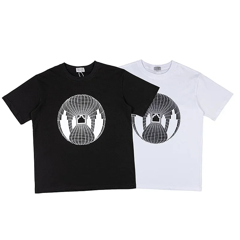 

Men Woman 1:1 Best Quality Geometric Earth Printing Cav Empt Top Tees C.E Loose T-shirts CAVEMPT O-Neck Short Sleeve