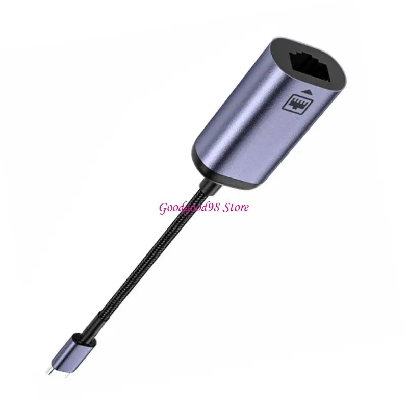 

USB C to Ethernet Adapter 100Mbps Networking Adapter RJ45 to Type C LAN Internet Adapter Converter for Laptop