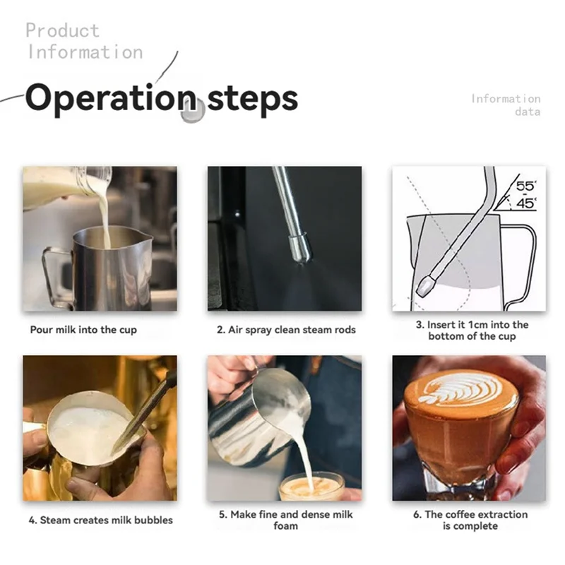 Varinha de vapor durável para delonghi 9 séries ec9555/ec9455/ec9885 bico de máquina de café máquina de café expresso peça de ponta de varinha de vapor