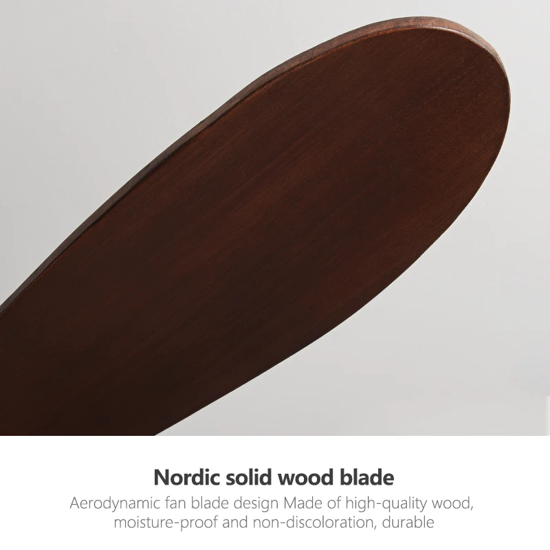 52 Inch Low Floor Wood Ceiling Fan Black Americans Without Lamp Remote Control Commercial Industry Fan Ceiling Fan 110V 220V