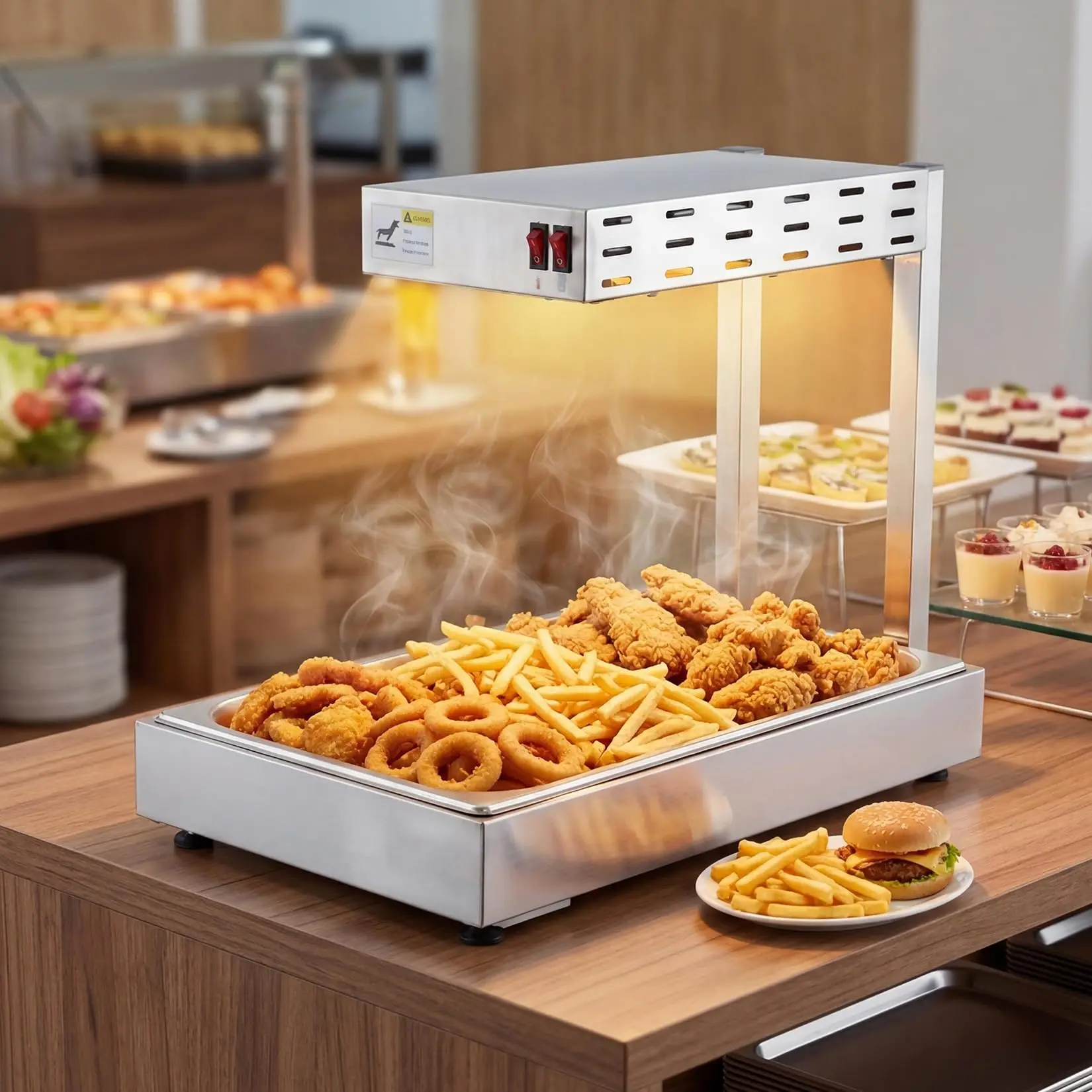 Adoolla countertop warmer with tray
