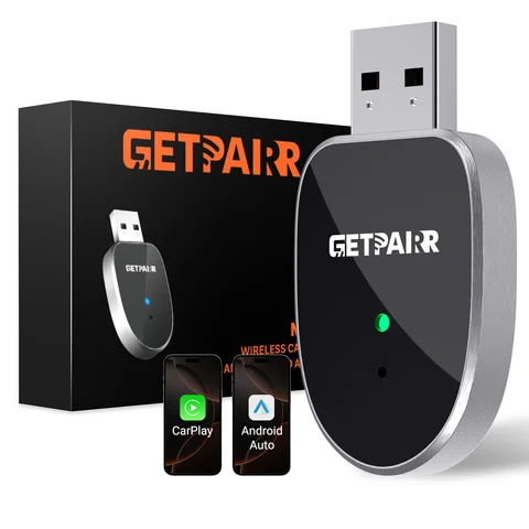 Беспроводной Адаптер Getpairr MINI Для CarPlay И Android Auto С Двойным Wi-Fi И Автоматическим Подключением, USB Type-C Для V...