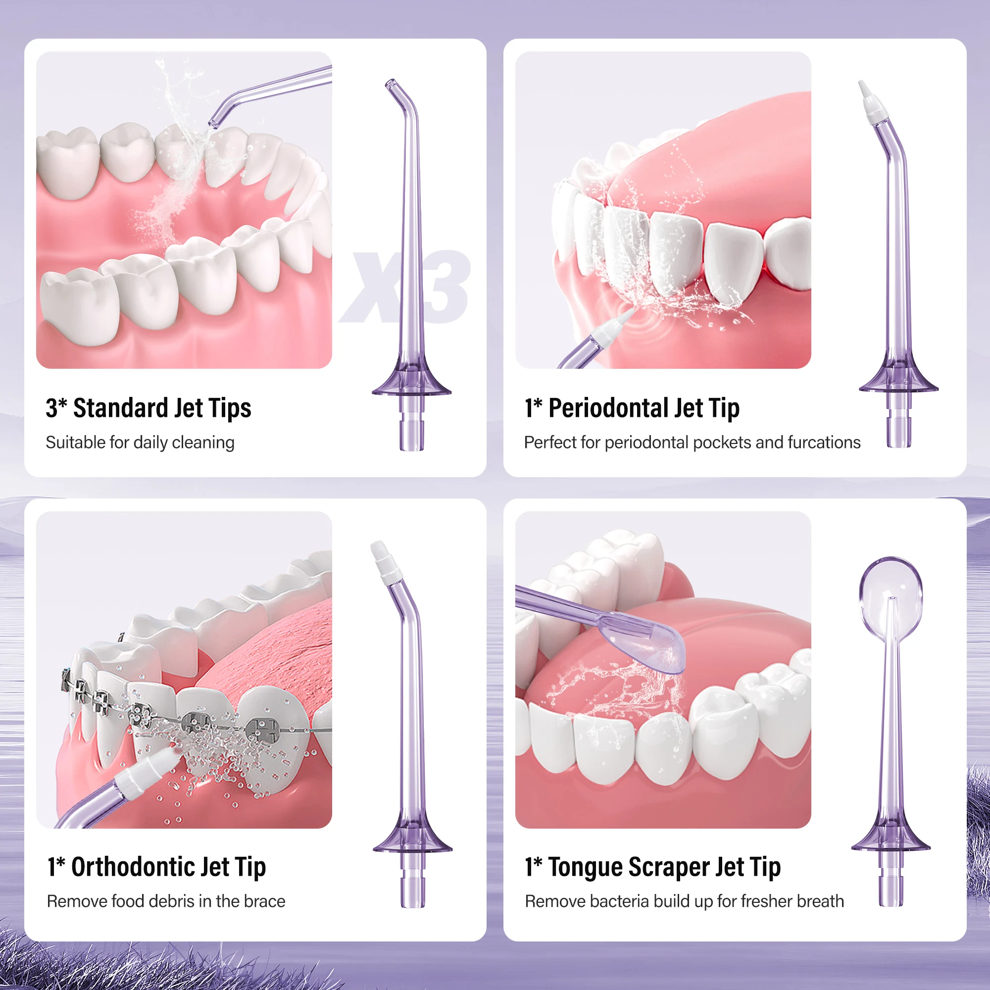 Irrigateur buccal portable, fil dentaire, cure-dents, machine à laver la bouche, aste, étanche IPX7, nettoyeur de dents