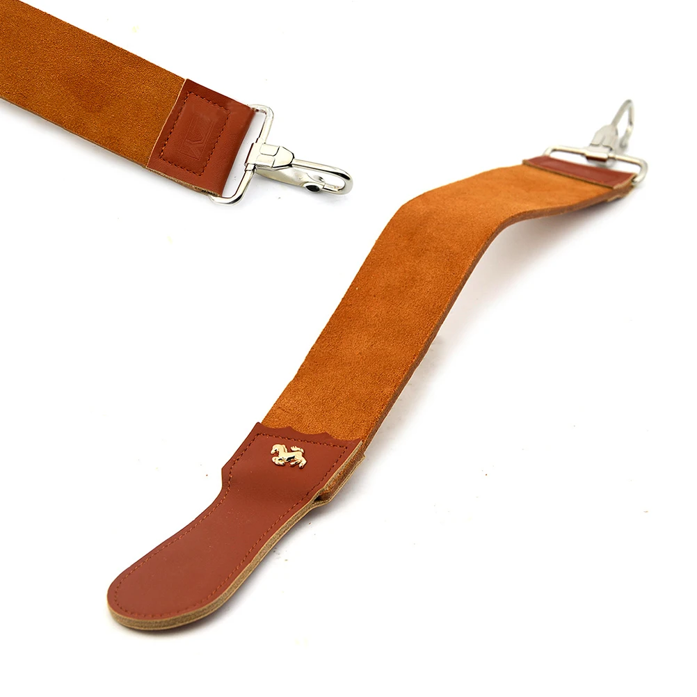 حزام حلاقة ستروب، حزام حلاقة مزدوج الجوانب، أدوات شحذ دقيقة خشنة، شحذ المطبخ، جلد البقر الأصلي