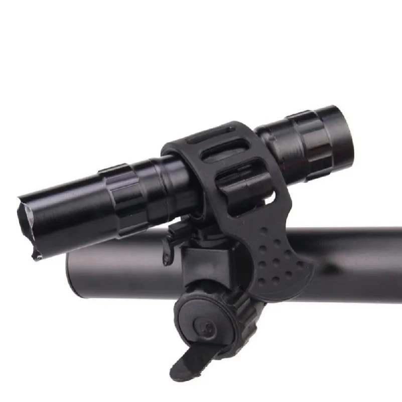 Bicycle Handlebar Light Bracket Bike Lamp Holder 360 Degree Rotatable Flashlight Clip Cycling Headlight Stand Bicycle Accessorie
