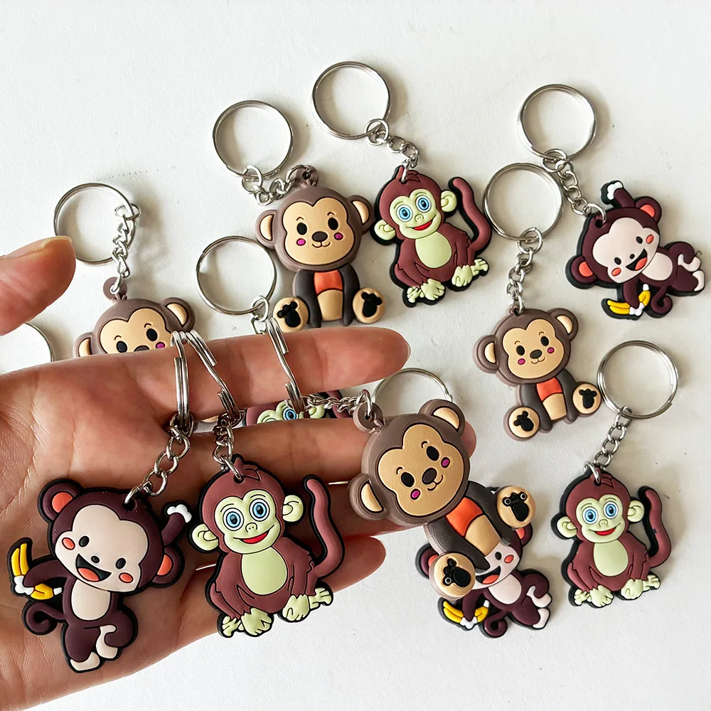 

12 Pcs Monkey Party Favors Monkey Keychains Monkey Birthday Gifts Safari Jungle Zoo Animal Baby Shower Wild One Party Supplies