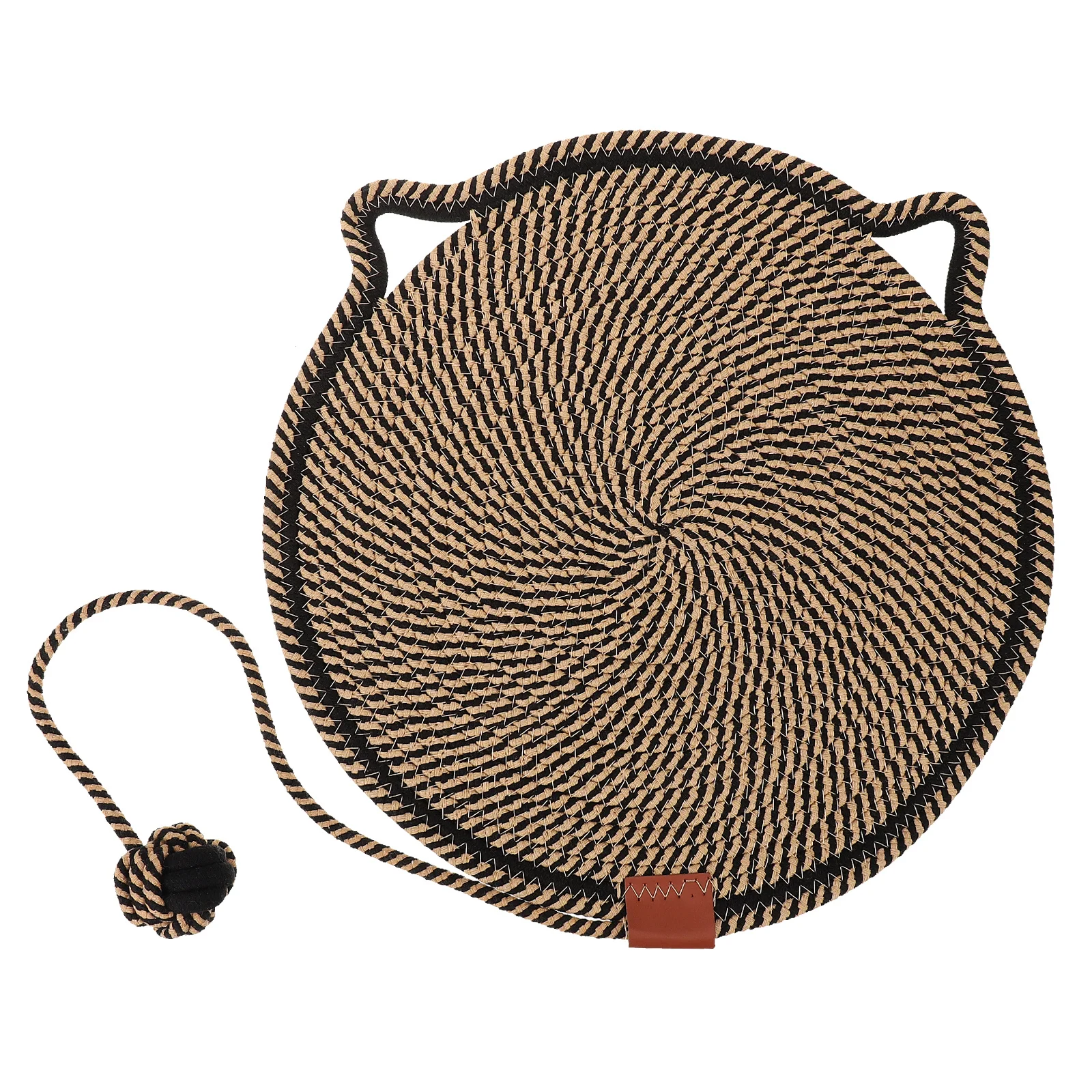 

Round Cat Scratcher Mat Cotton Wear-Resistant Scratch Pad for Indoor Cats Comfortable Sleeping and Scratching Surface Home Decor