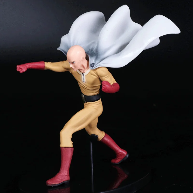 14CM Figurka anime ONE PUNCH-MAN Saitama Fighting Standing Figure Toy PVC Peripheral Collectible Small Sculpture Table Decoration