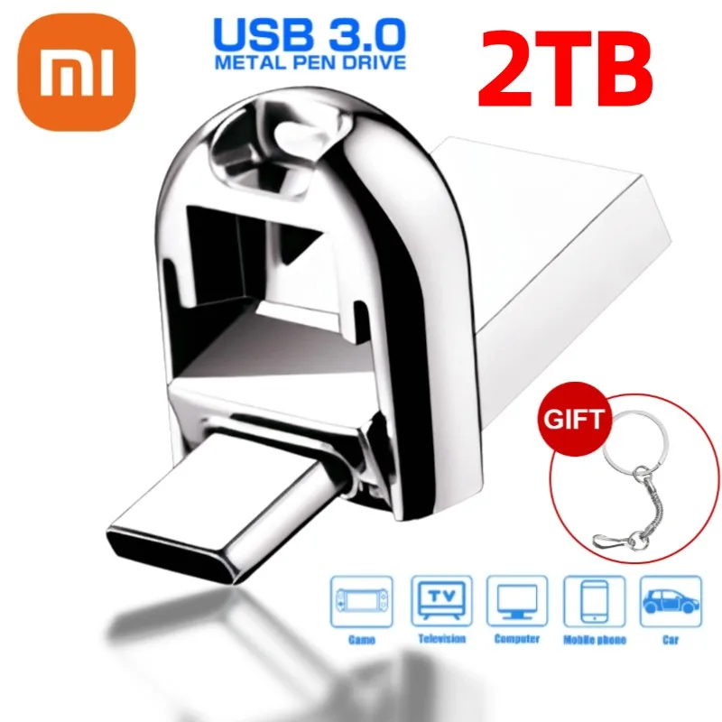 Pendrive Xiaomi 1 TB USB 3.0 Pendrive Szybki pendrive 2 TB USB 3. Przenośny metalowy dysk USB Memory Stick 0