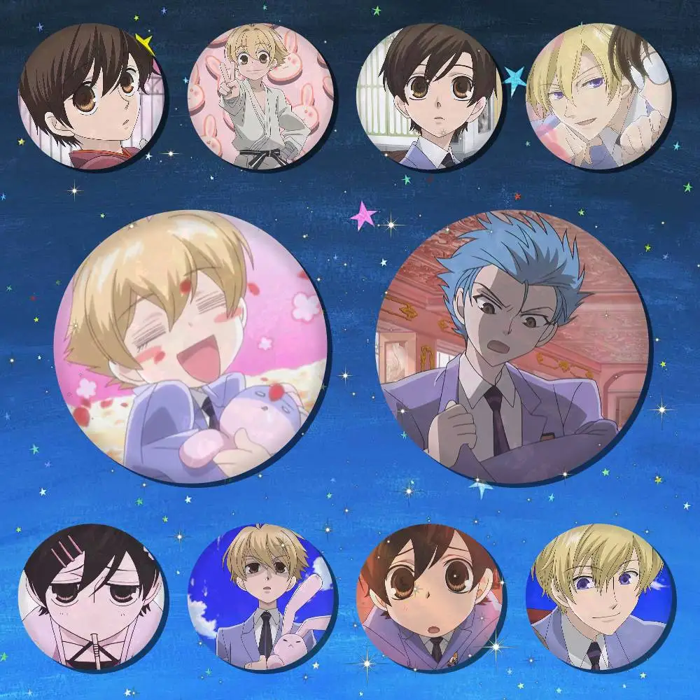 A-Ouran High School Host Club Pins, Cartoon Brooches, Badge Gifts, Clothing, Backpacks, Stationery, Accessories