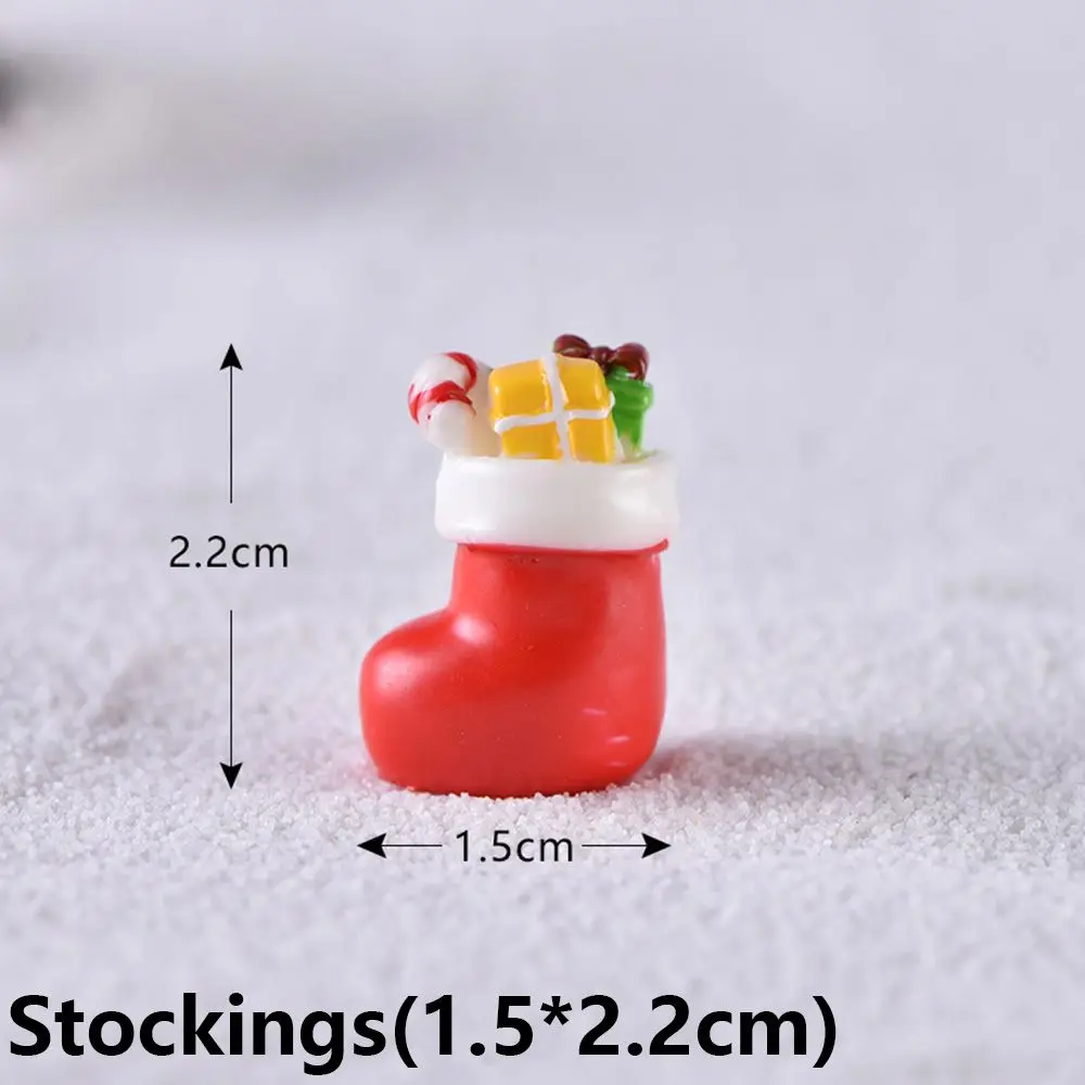 1PC Resin Home Decor  House Fairy Garden Christmas Decorations Snowman Figurine Mini Santa Claus Xmas Ornament