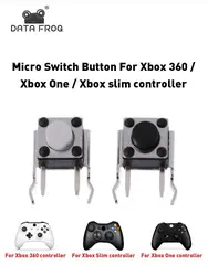 DATA FROG 10Pcs Replacement Buttons Repair Parts For Xbox One/Xbox Slim Gamepad LB RB Switch Bumper Keys For Xbox 360 Controller