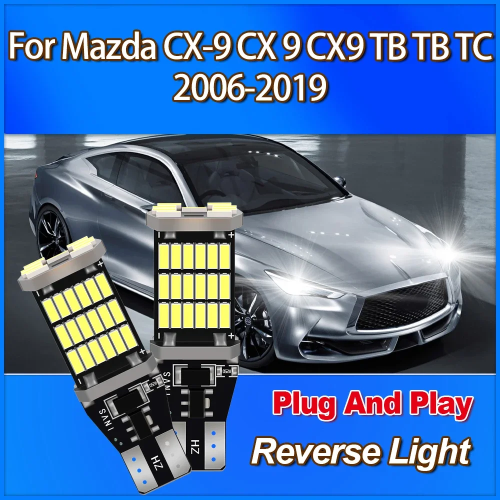 W16W 921 912 T15 3400LM Super Bright Reverse Light Blub 6000K CSP Chip 12V Small Lights 6W For Suzuki Grand Vitara 1998-2015X