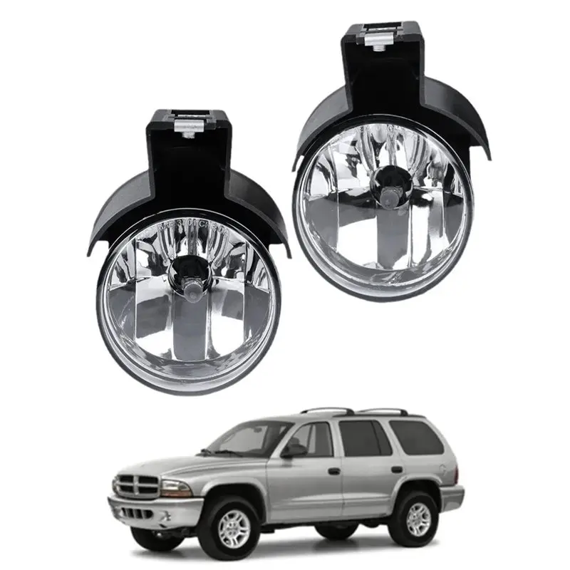 Car Front Bumper Fog Light Driving Lamp Accessories For Dodge Dakota Durango 1997 1998 1999 2000 55077266AC 55077267AC - view 2