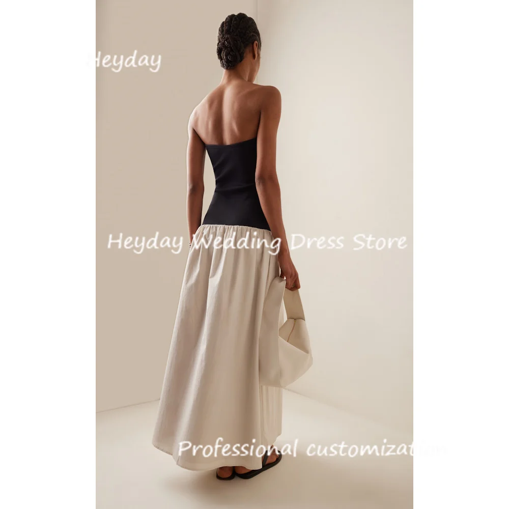 Heyday Crepe A-Line Strapless Ankle-Length Dress Classics Draped  Formal Occasion Evening Party Pretty Dresses Heyday 2024