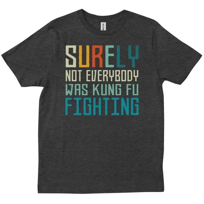 Surely Not Everybody Was Kung Fu Fighting Sarcastic Funny T shirt